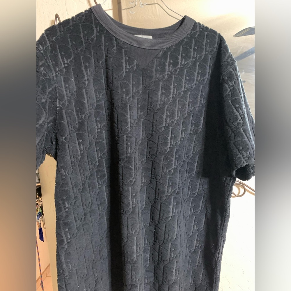 Black Dior Oblique Terry Cloth